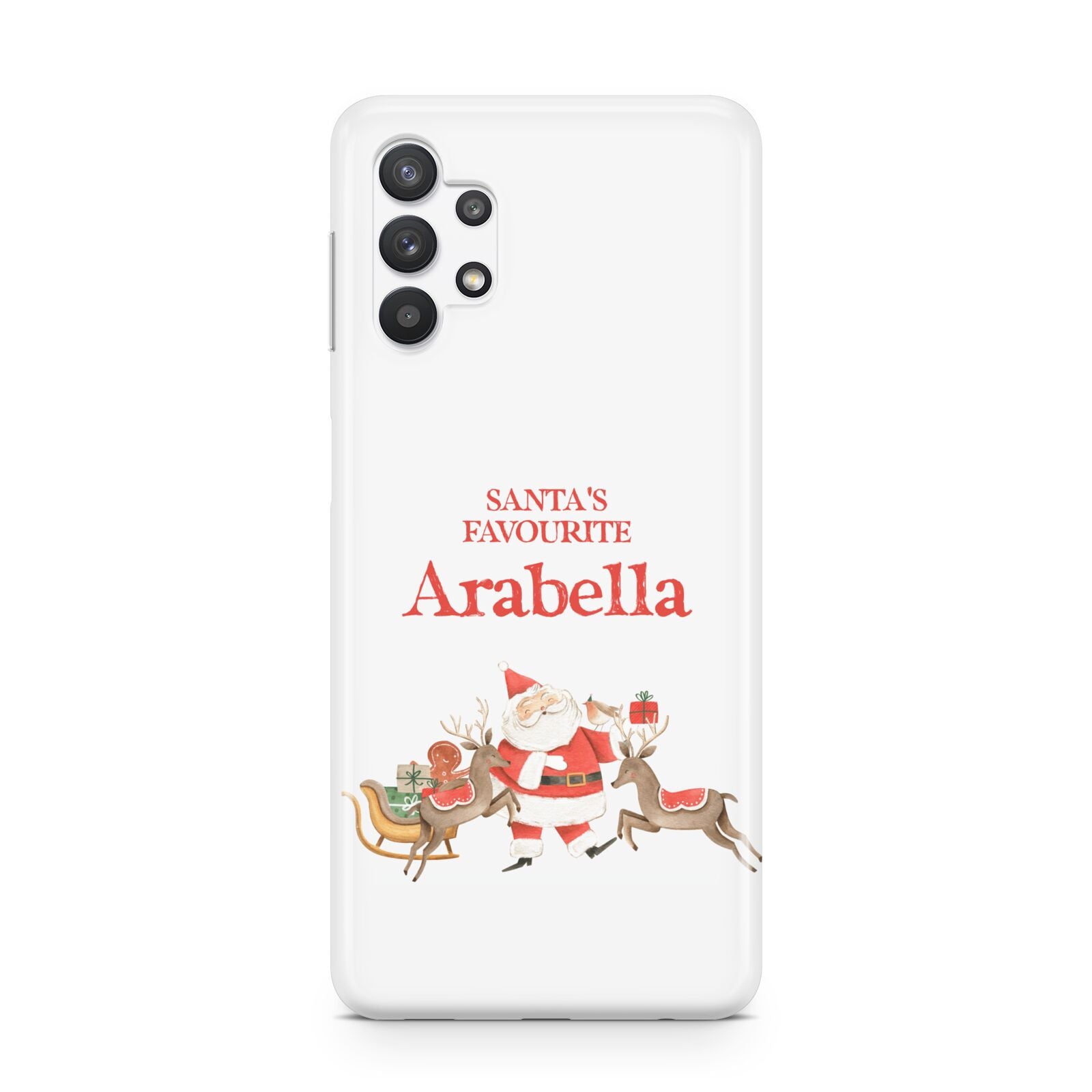 Santas Favourite Personalised Name Samsung A32 5G Case