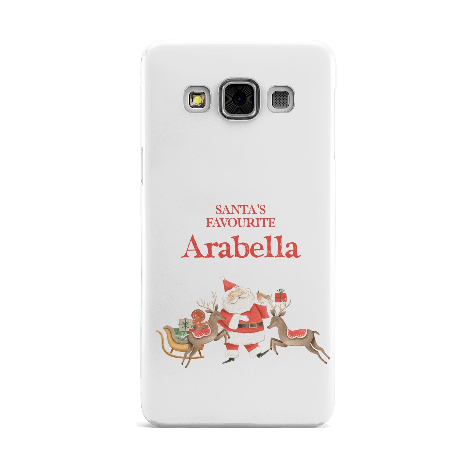 Santas Favourite Personalised Name Samsung Galaxy A3 Case