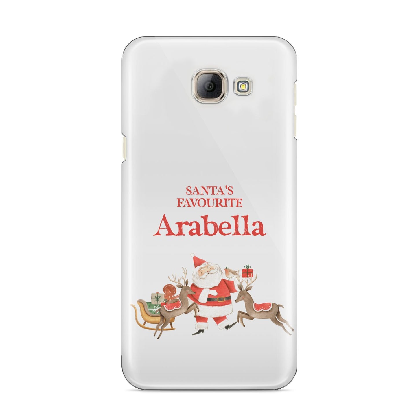 Santas Favourite Personalised Name Samsung Galaxy A8 2016 Case