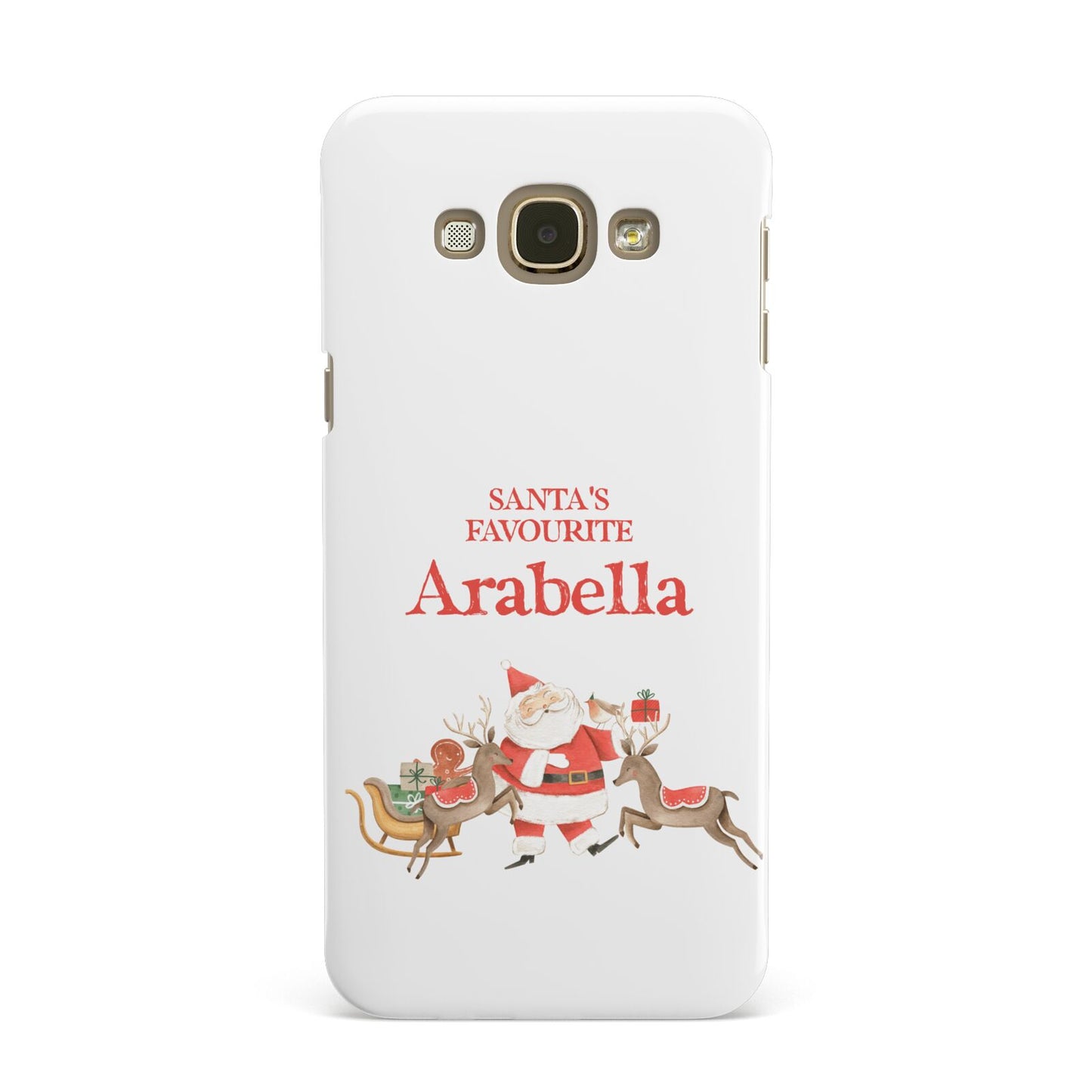 Santas Favourite Personalised Name Samsung Galaxy A8 Case