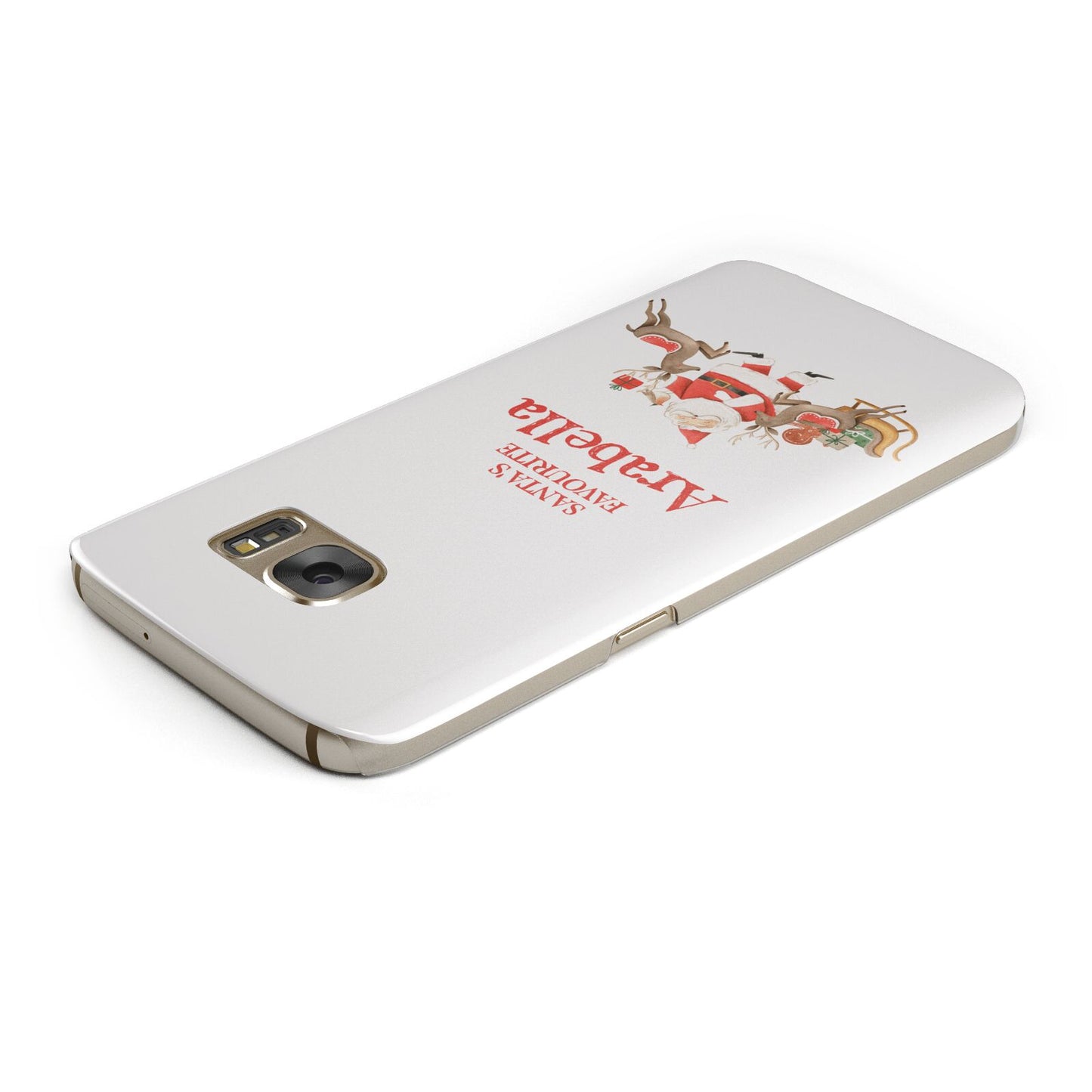 Santas Favourite Personalised Name Samsung Galaxy Case Top Cutout