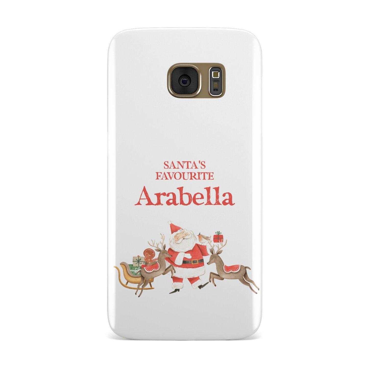 Santas Favourite Personalised Name Samsung Galaxy Case