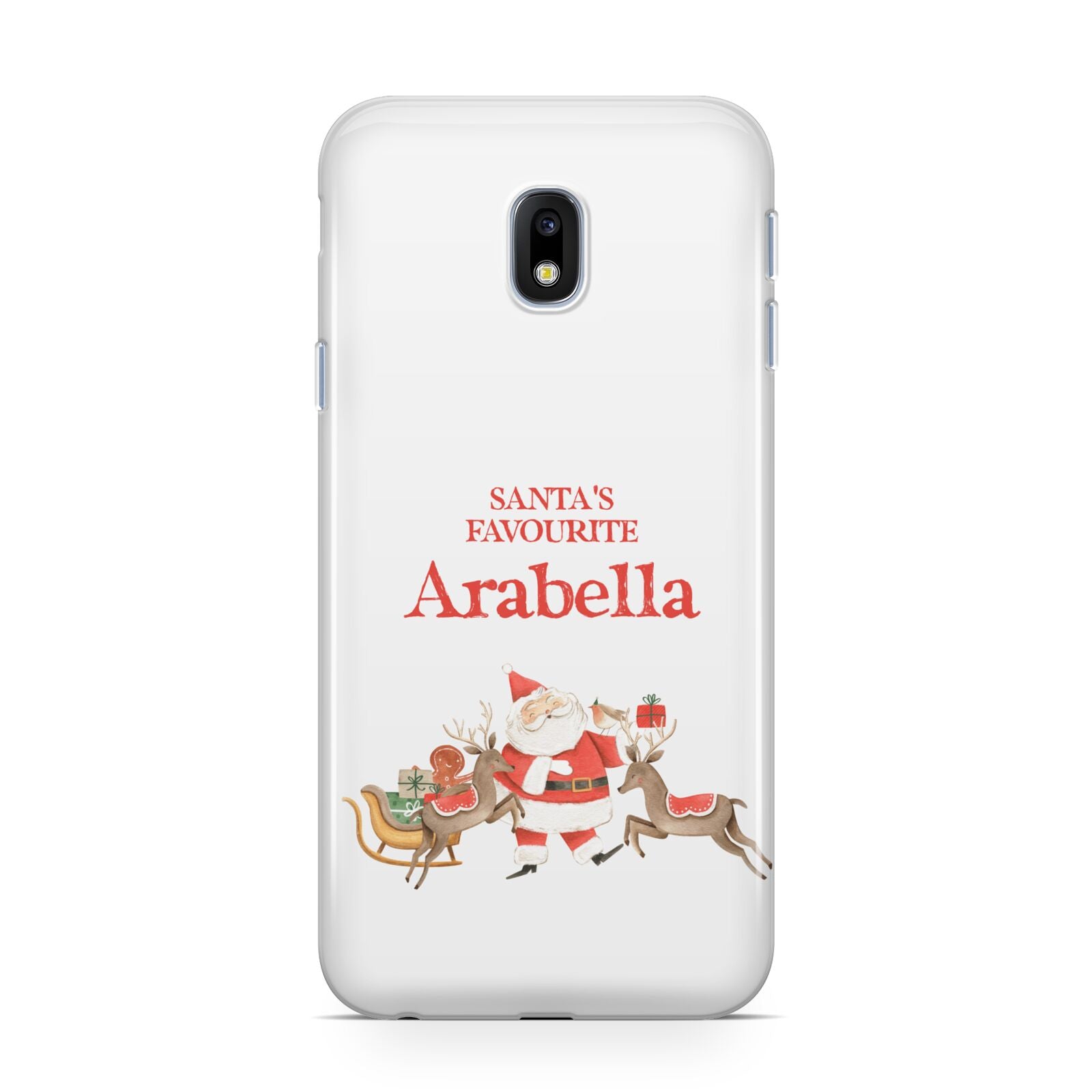 Santas Favourite Personalised Name Samsung Galaxy J3 2017 Case