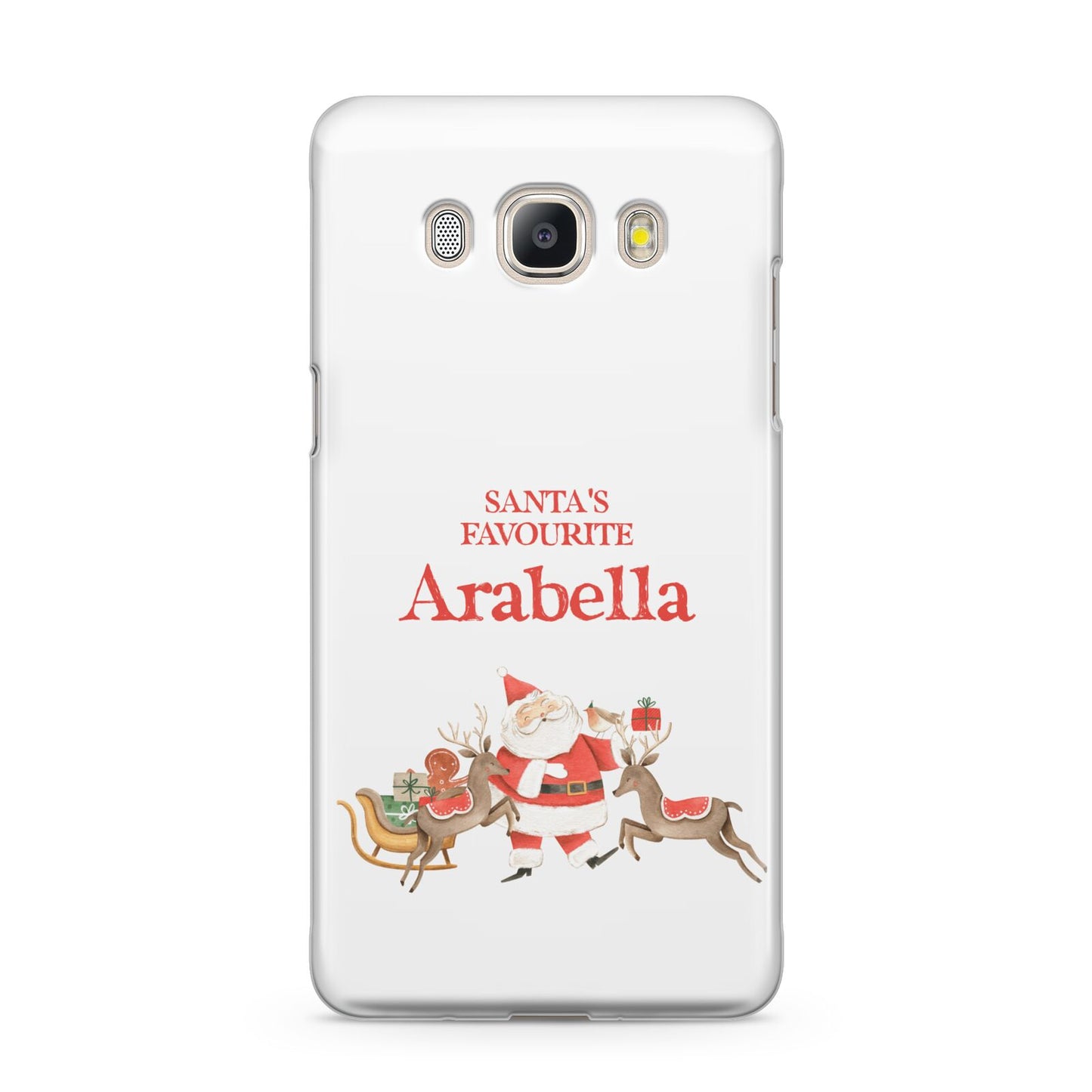 Santas Favourite Personalised Name Samsung Galaxy J5 2016 Case