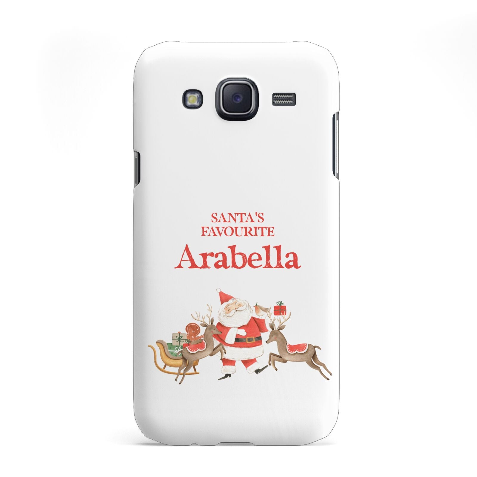 Santas Favourite Personalised Name Samsung Galaxy J5 Case