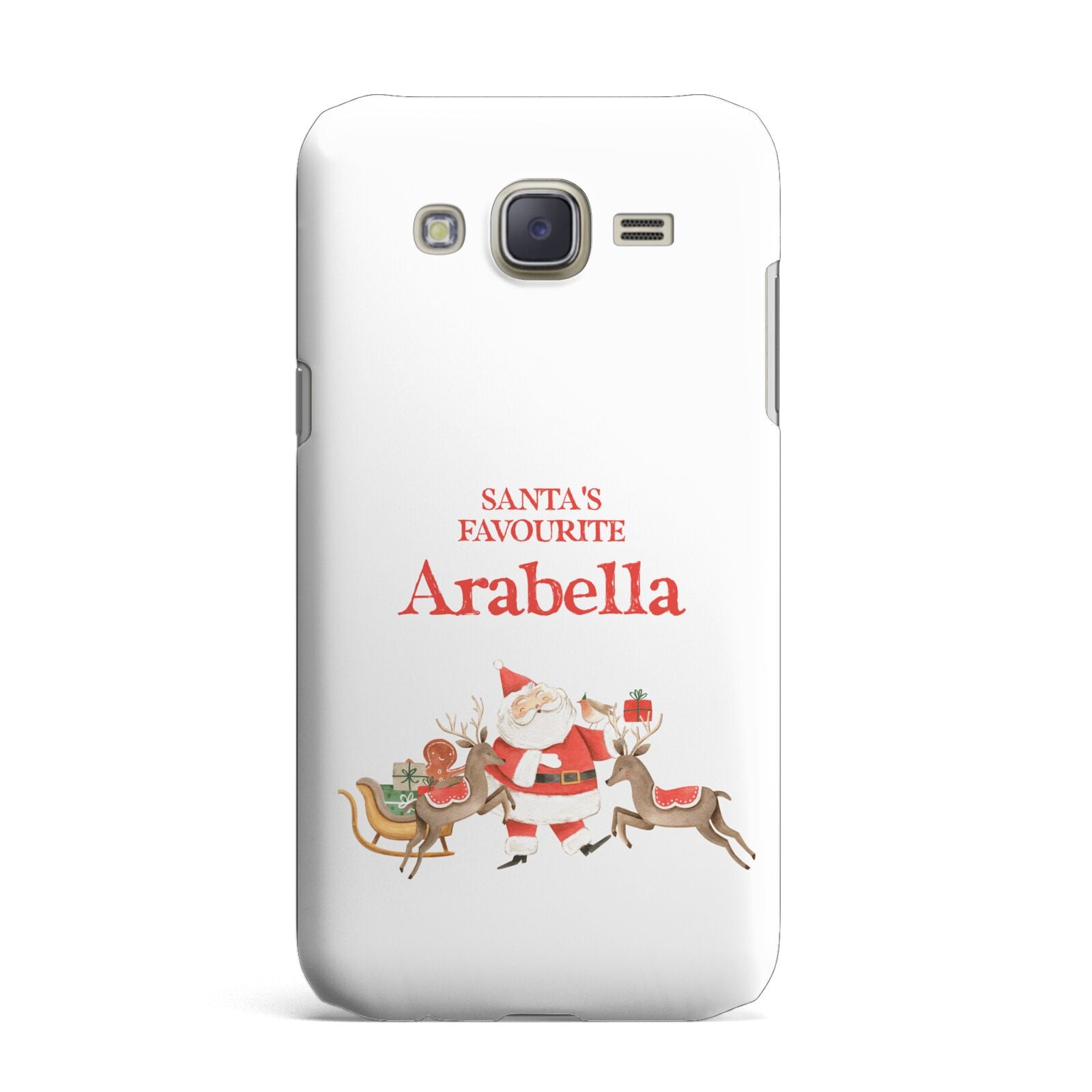 Santas Favourite Personalised Name Samsung Galaxy J7 Case