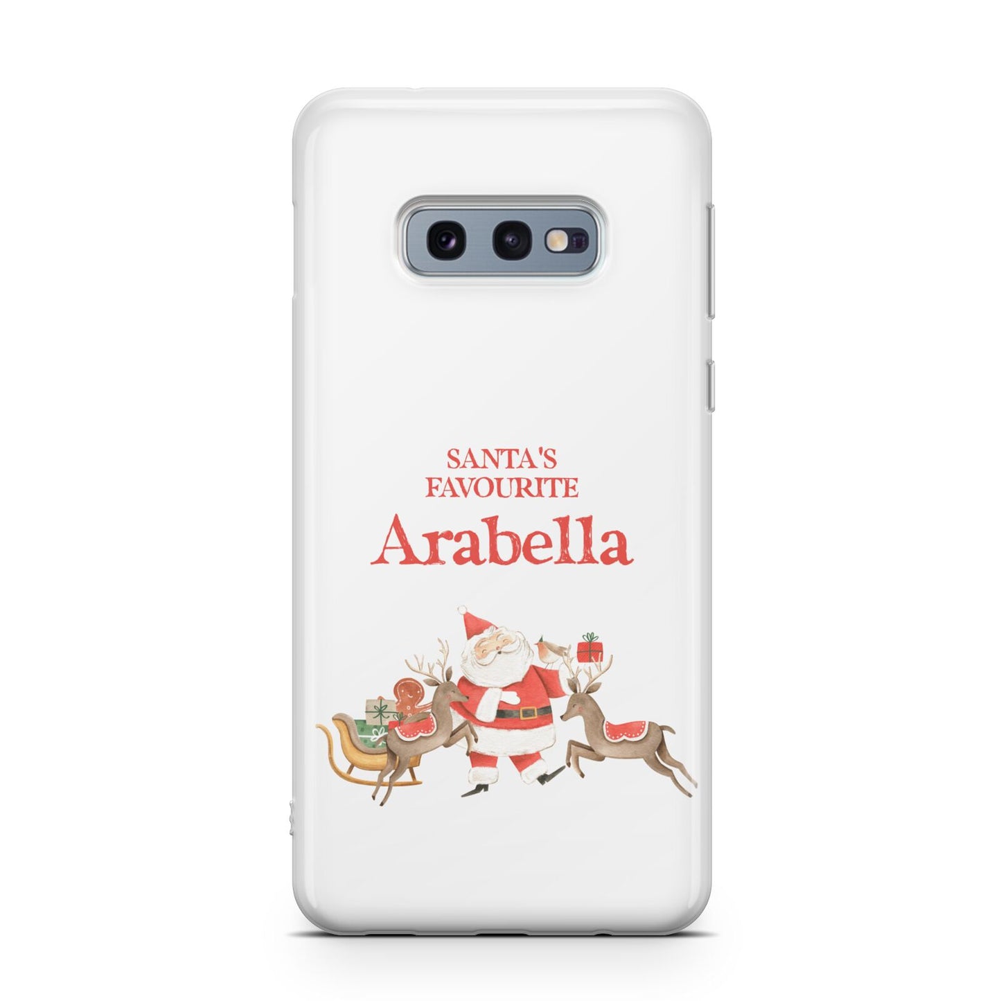 Santas Favourite Personalised Name Samsung Galaxy S10E Case