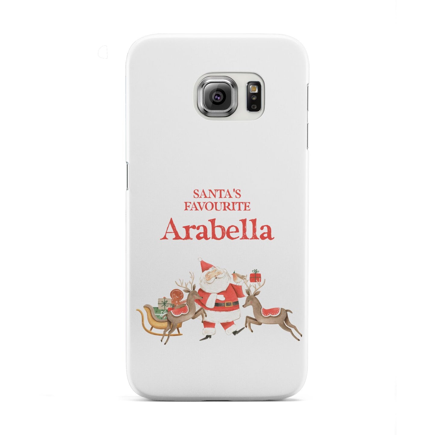 Santas Favourite Personalised Name Samsung Galaxy S6 Edge Case