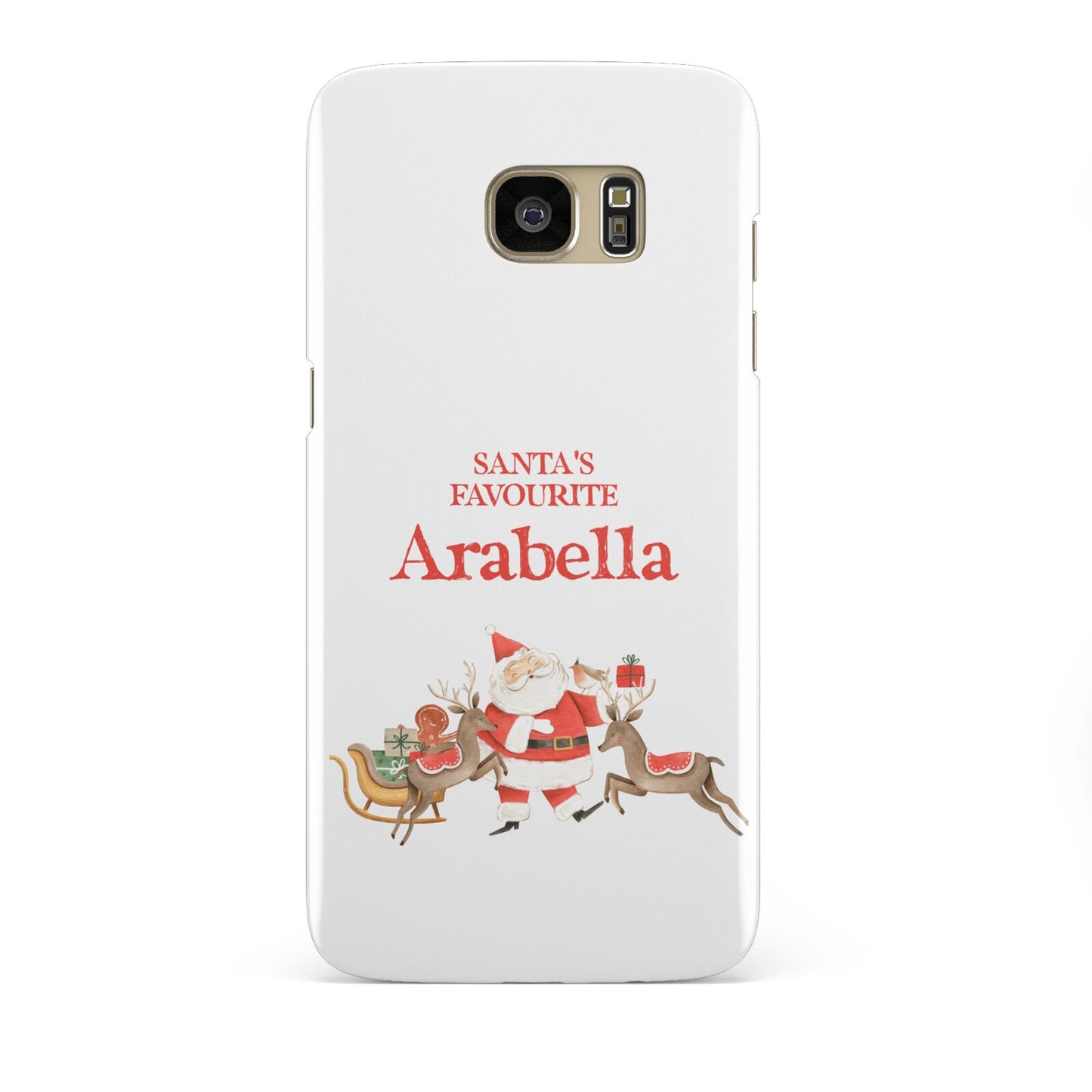 Santas Favourite Personalised Name Samsung Galaxy S7 Edge Case