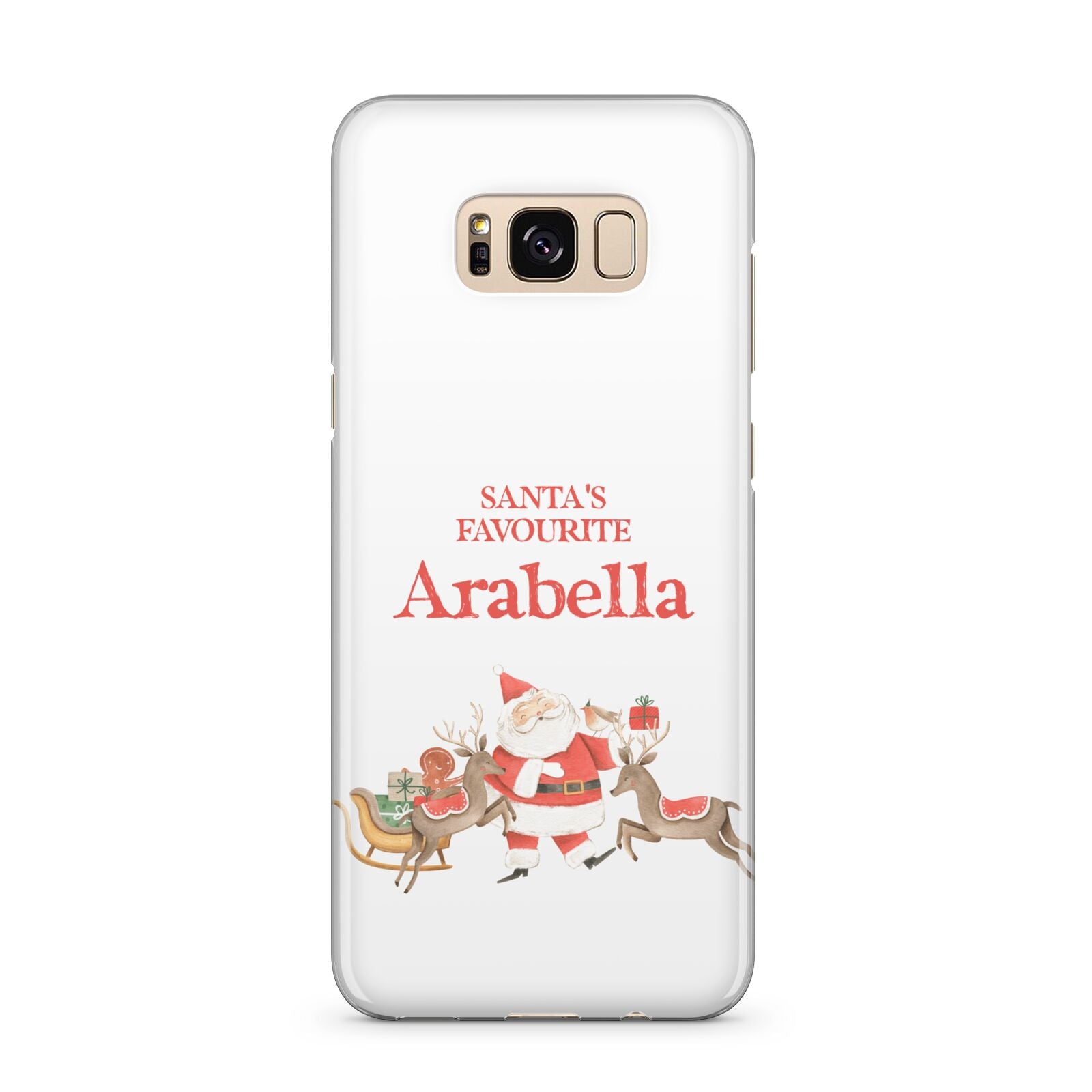 Santas Favourite Personalised Name Samsung Galaxy S8 Plus Case