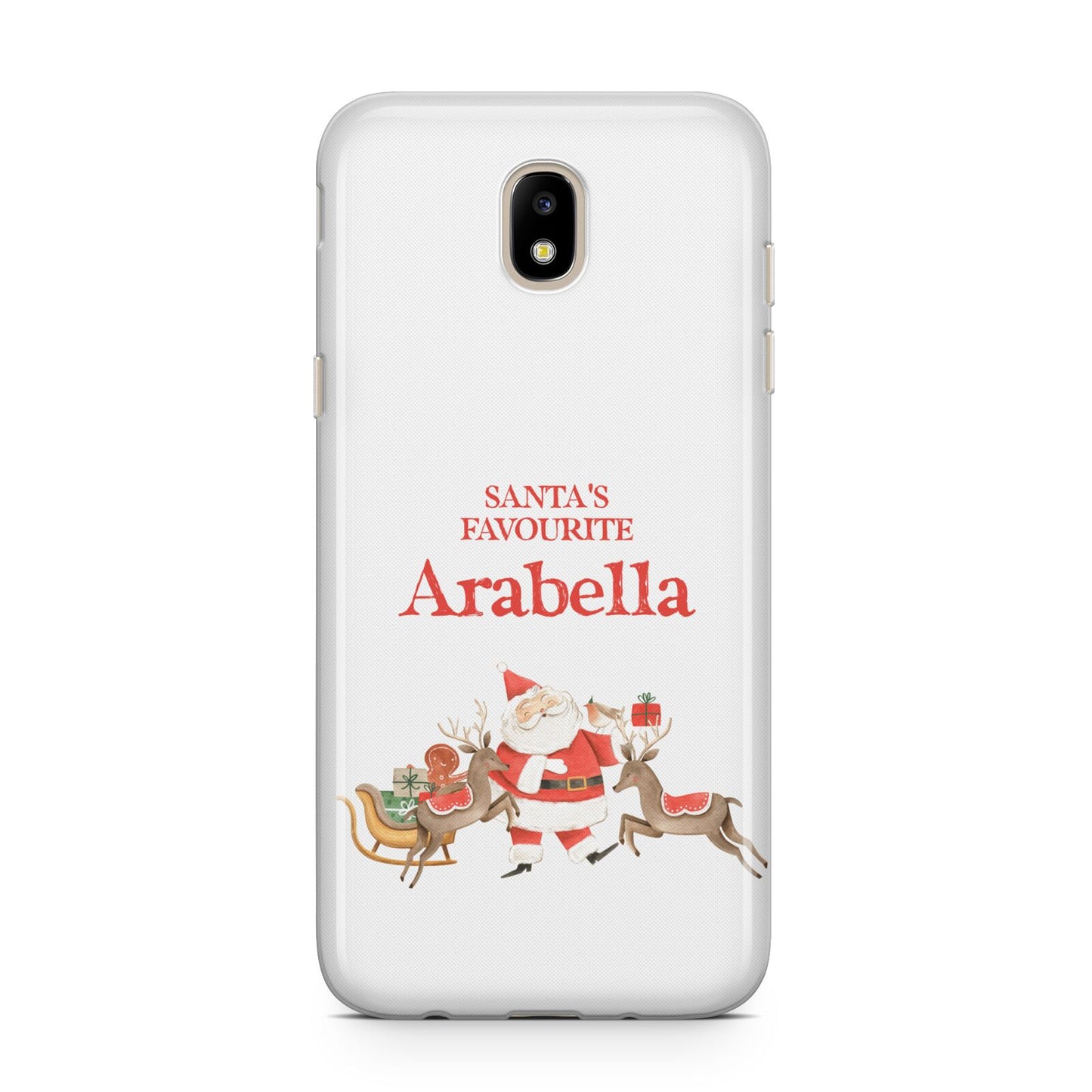 Santas Favourite Personalised Name Samsung J5 2017 Case