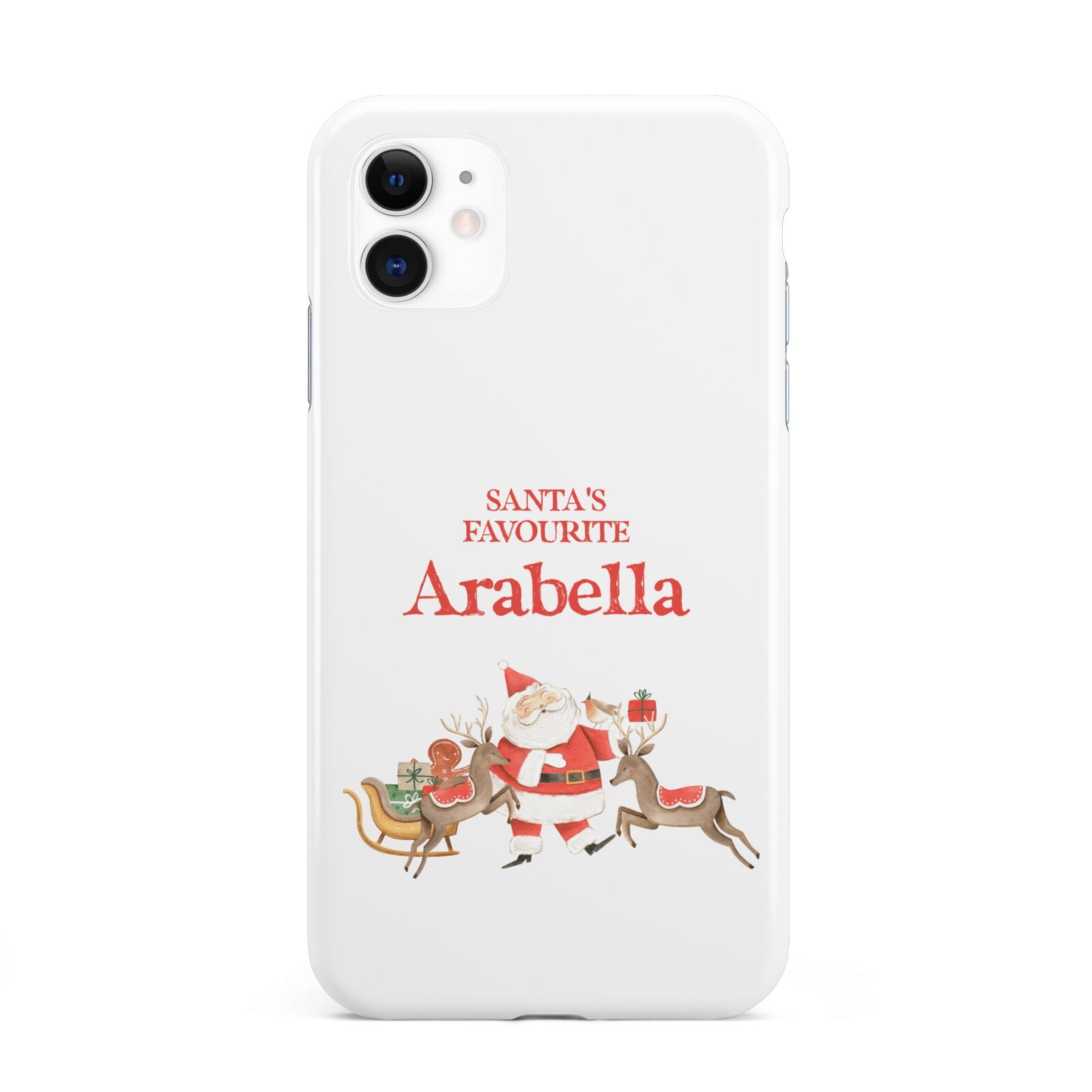 Santas Favourite Personalised Name iPhone 11 3D Tough Case