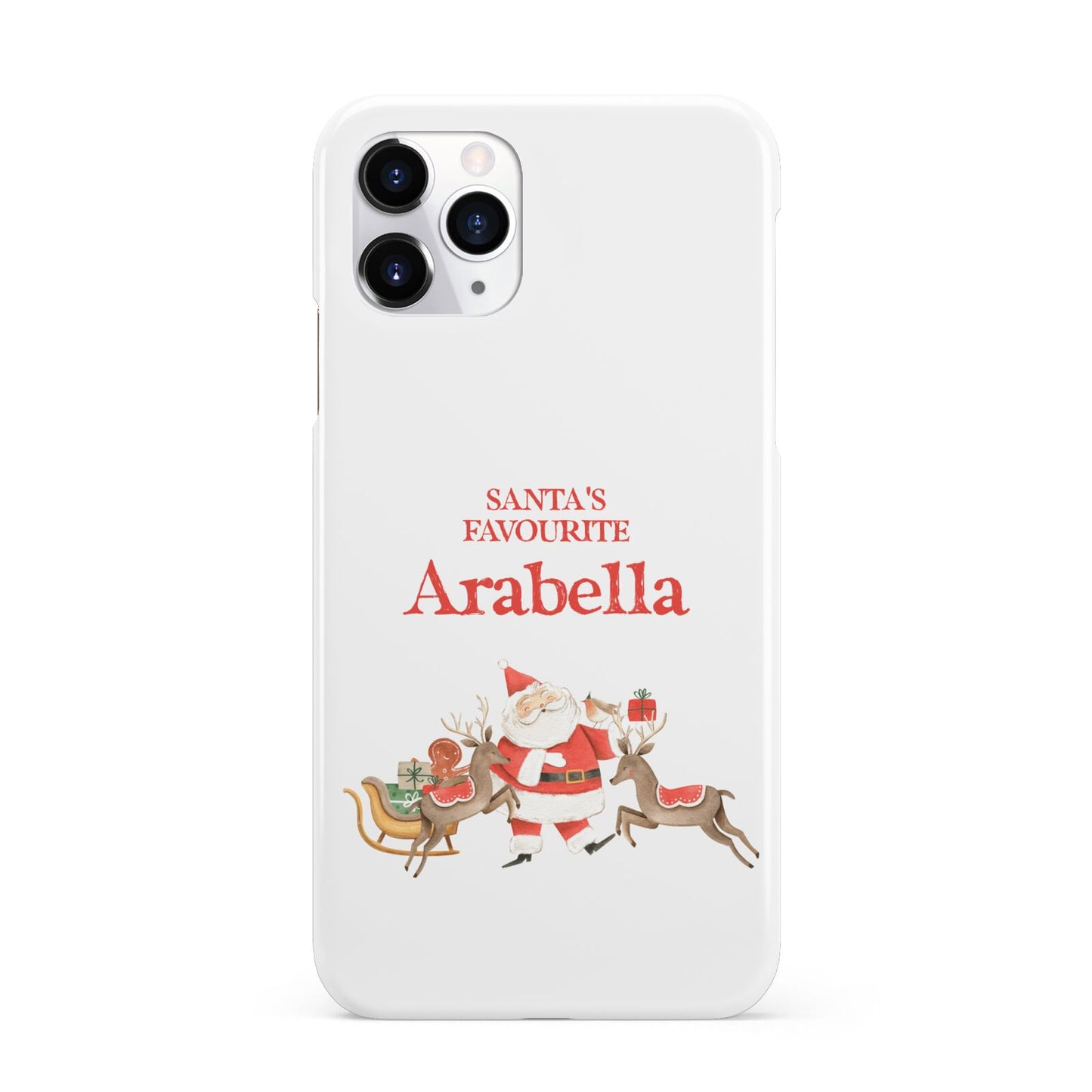 Santas Favourite Personalised Name iPhone 11 Pro 3D Snap Case