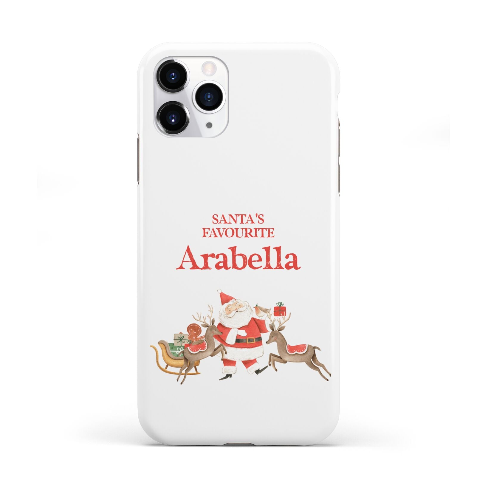 Santas Favourite Personalised Name iPhone 11 Pro 3D Tough Case