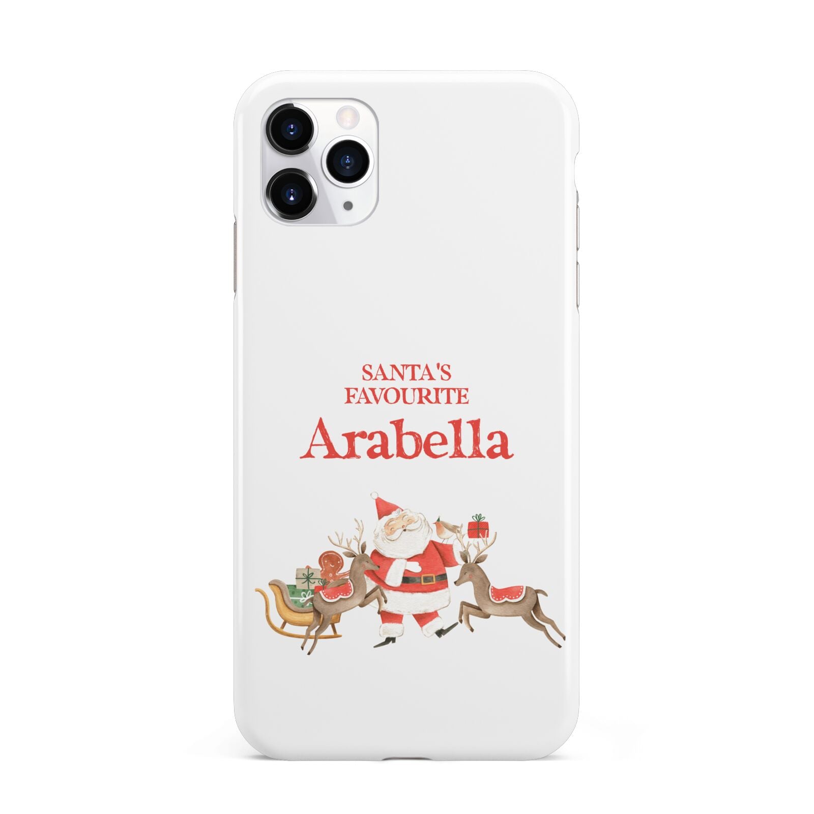 Santas Favourite Personalised Name iPhone 11 Pro Max 3D Tough Case