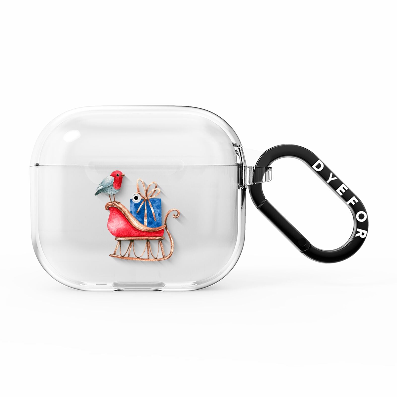 Santas Sleigh AirPods Clear Case 3rd Gen