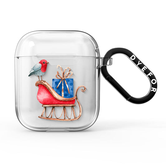 Santas Sleigh AirPods Clear Case