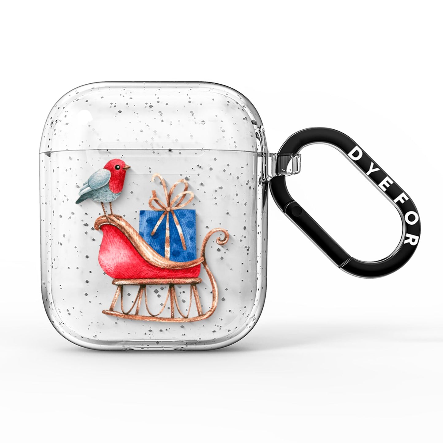 Santas Sleigh AirPods Glitter Case