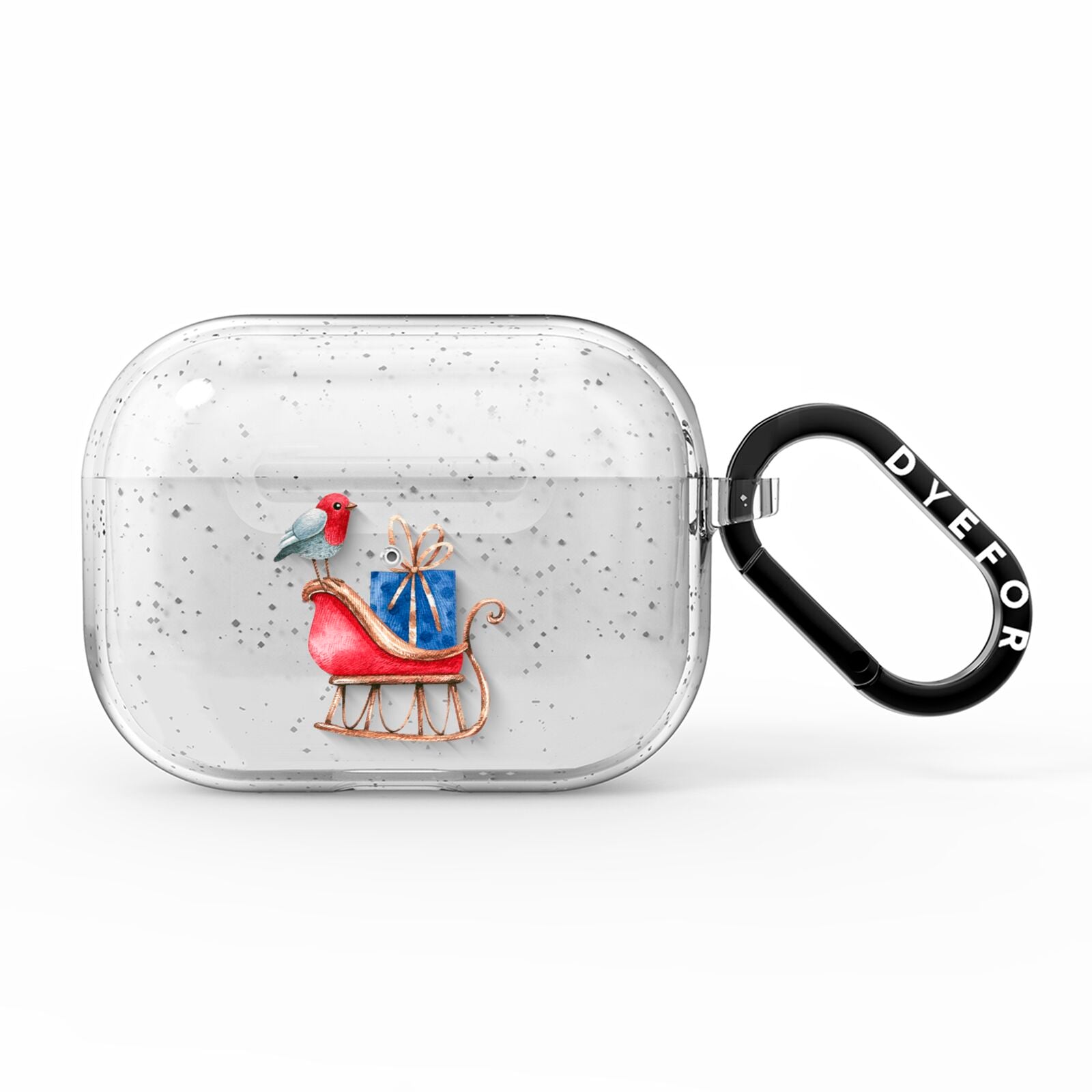 Santas Sleigh AirPods Pro Glitter Case