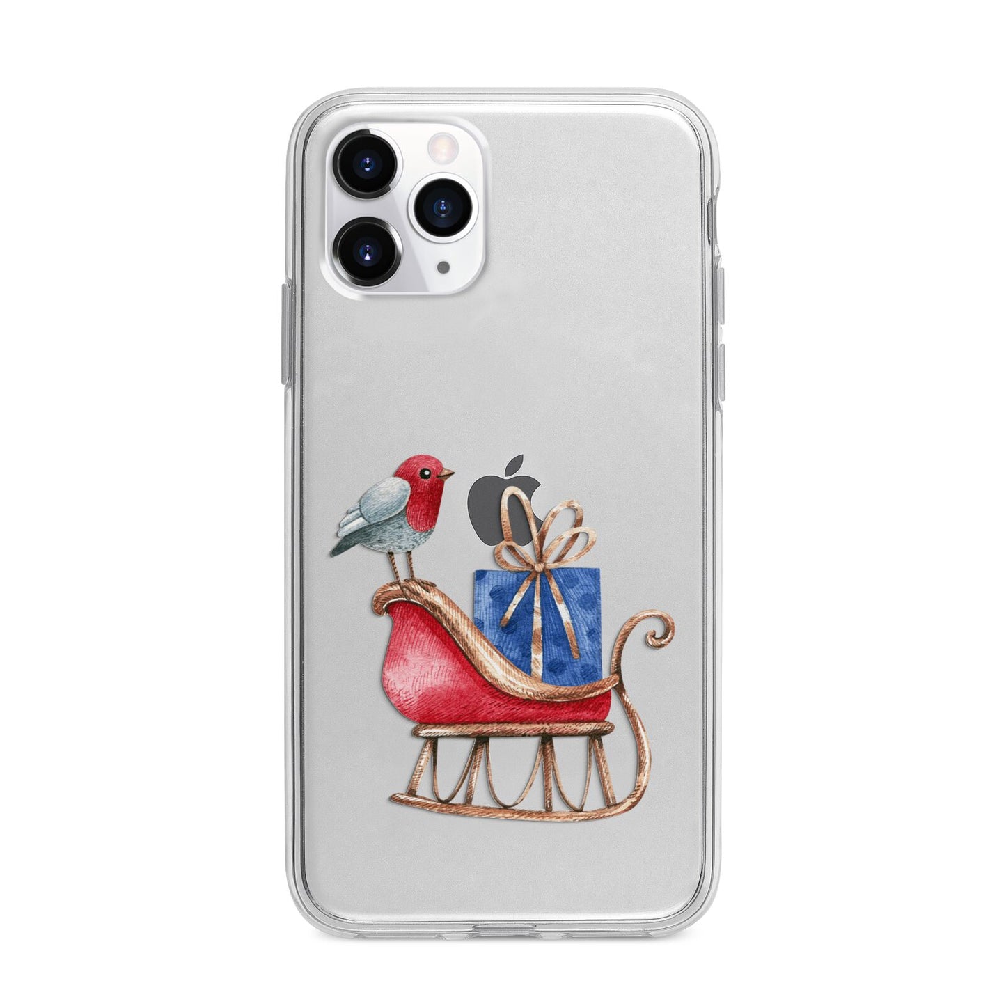 Santas Sleigh Apple iPhone 11 Pro Max in Silver with Bumper Case