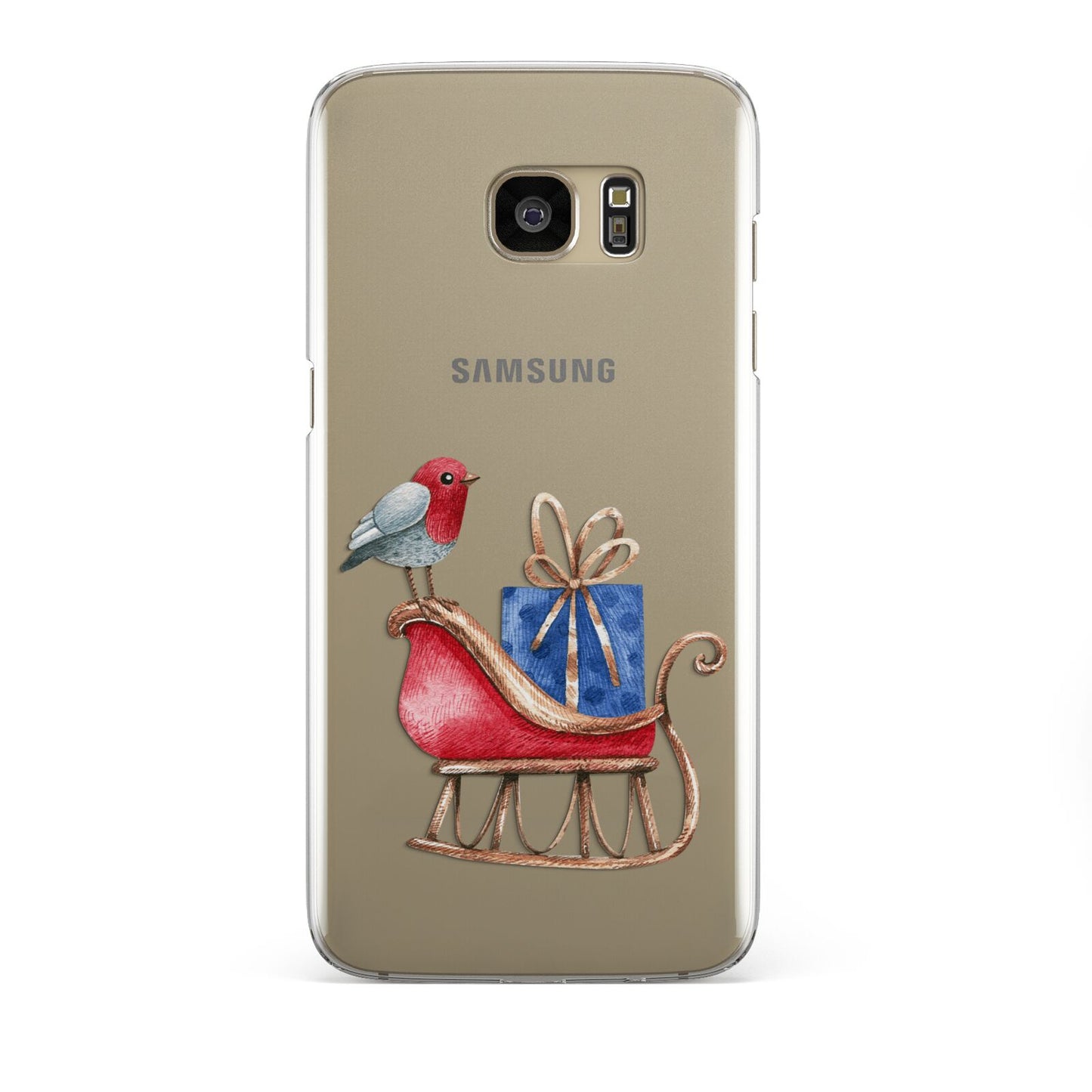 Santas Sleigh Samsung Galaxy S7 Edge Case