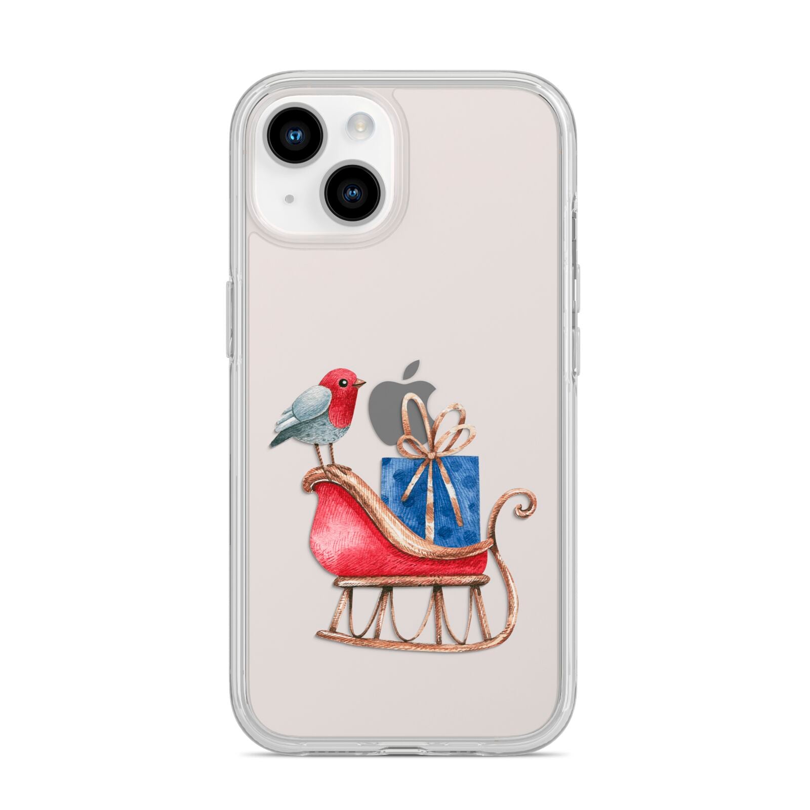 Santas Sleigh iPhone 14 Clear Tough Case Starlight