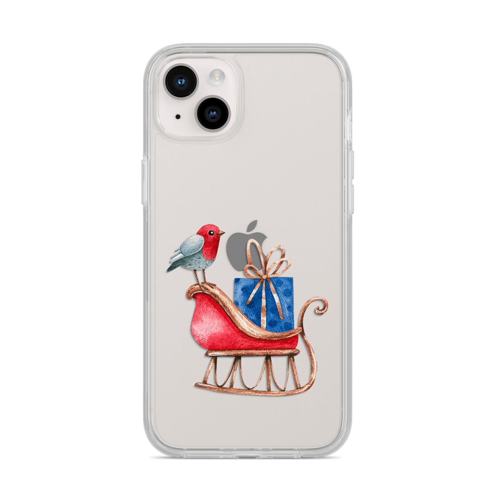 Santas Sleigh iPhone 14 Plus Clear Tough Case Starlight