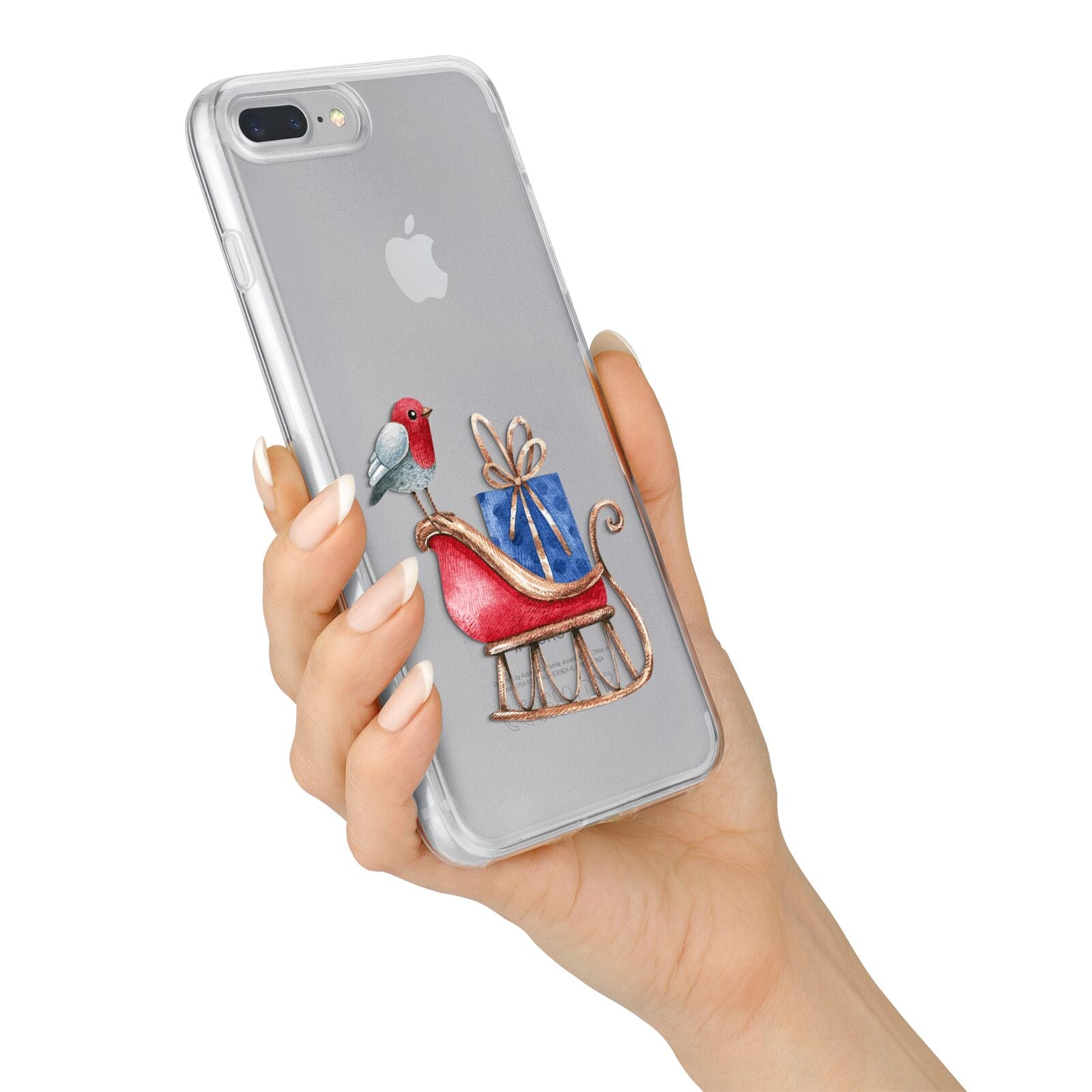 Santas Sleigh iPhone 7 Plus Bumper Case on Silver iPhone Alternative Image