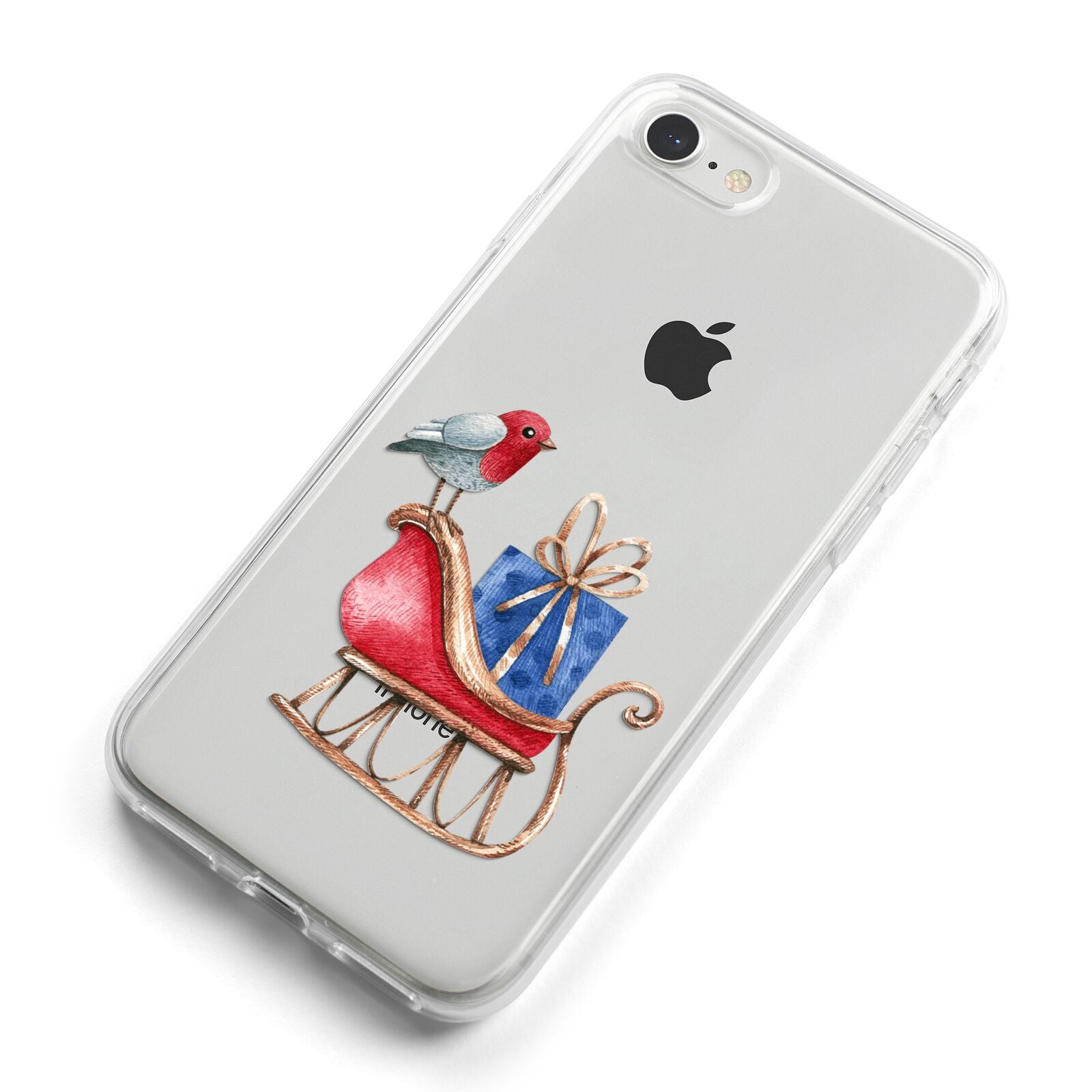 Santas Sleigh iPhone 8 Bumper Case on Silver iPhone Alternative Image