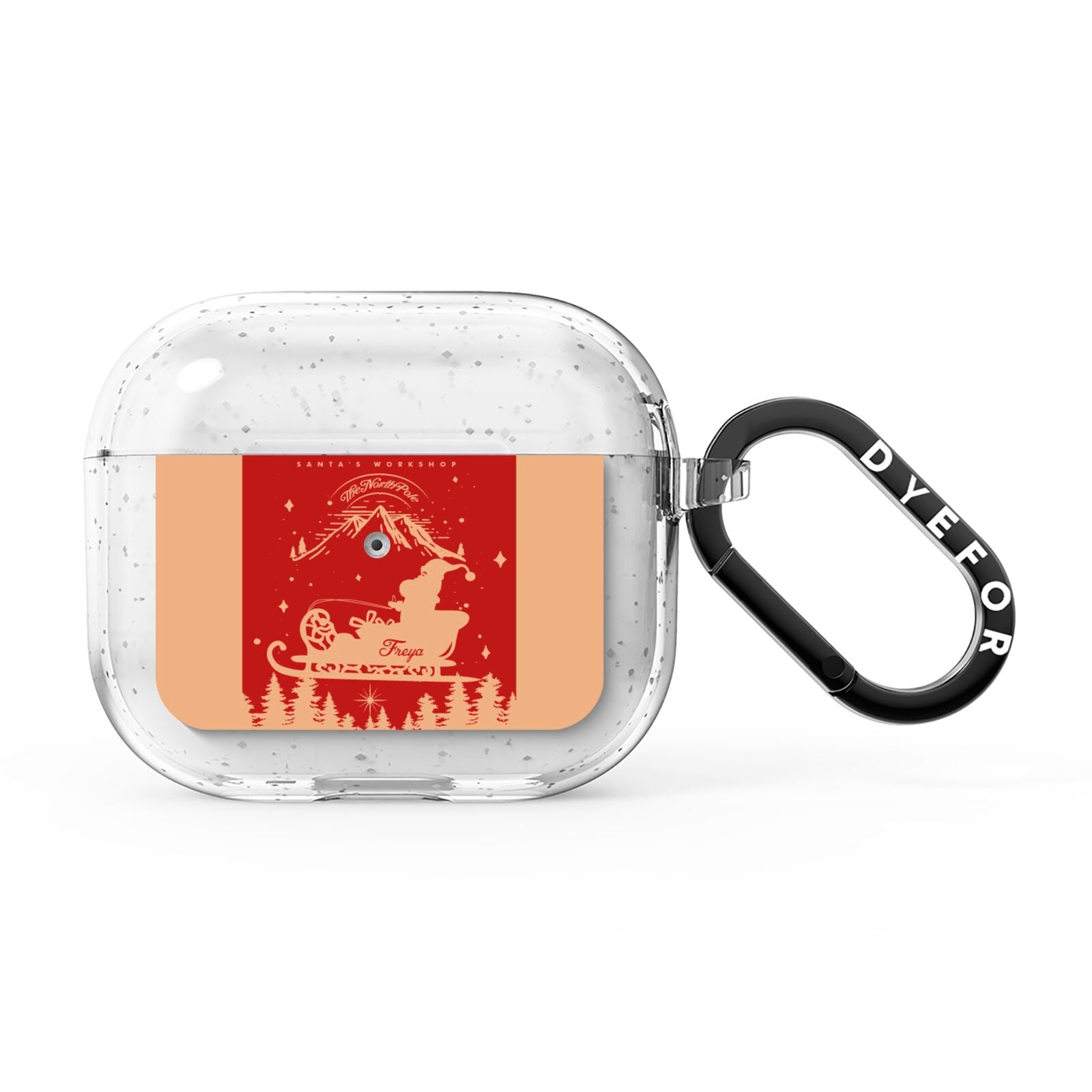 Santas Workshop Personalised AirPods Glitter Case 3rd Gen