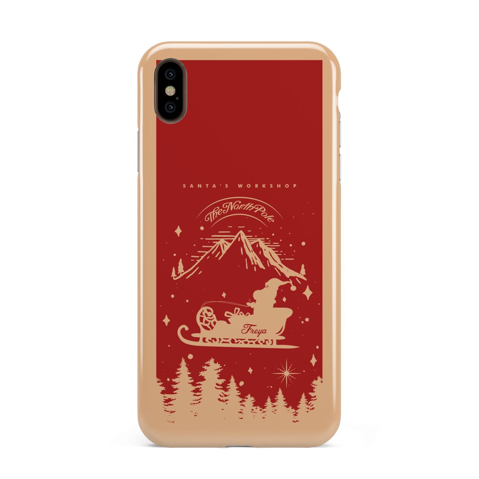 Santas Workshop Personalised Apple iPhone Xs Max 3D Tough Case