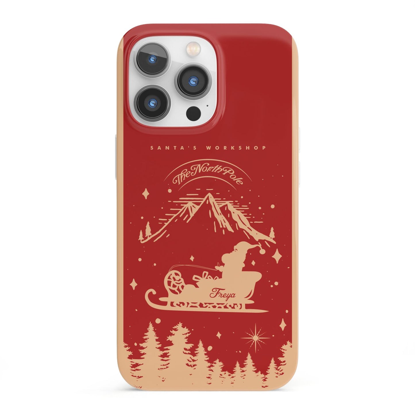 Santas Workshop Personalised iPhone 13 Pro Full Wrap 3D Snap Case