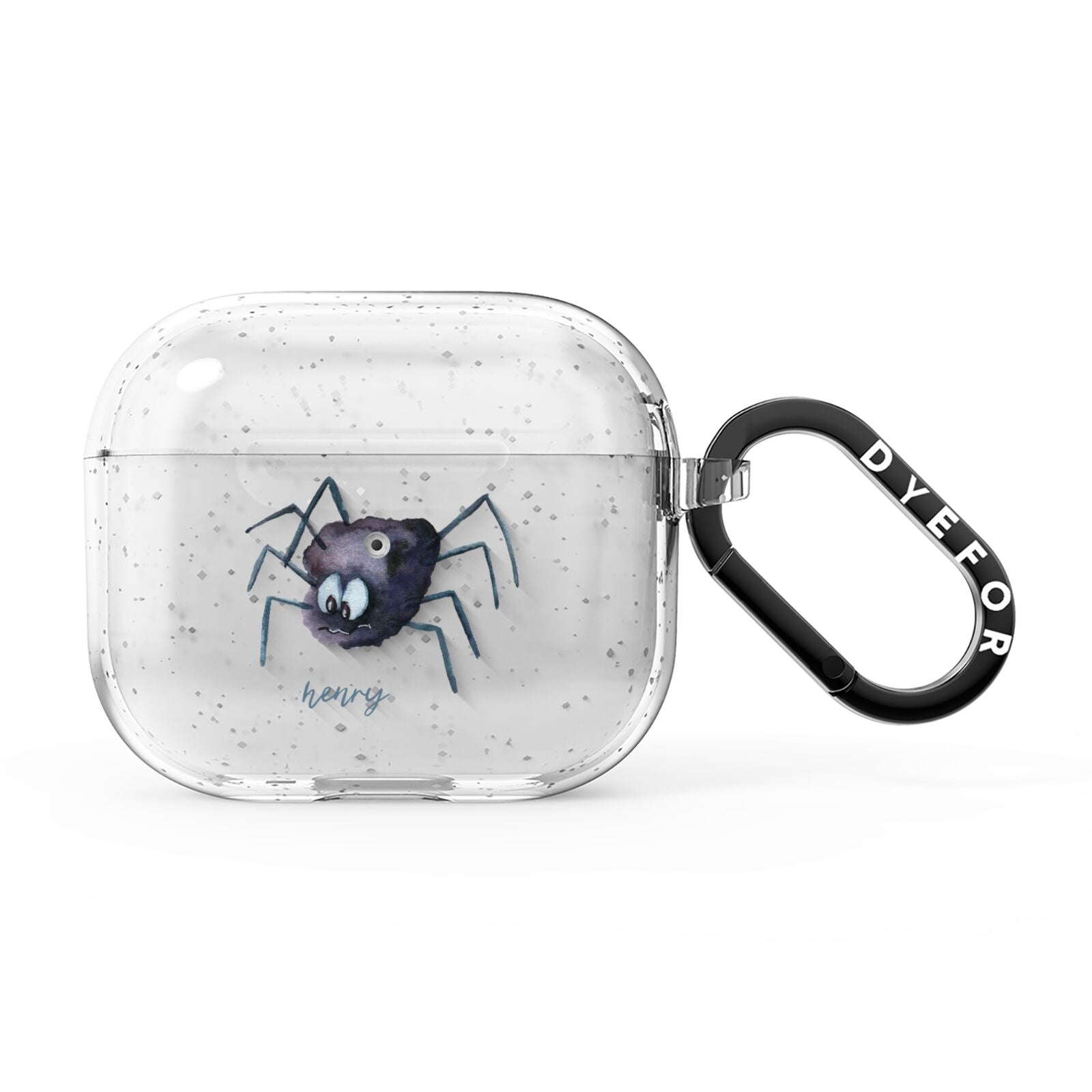 Scared Spider Personalised AirPods Glitter Case 3rd Gen