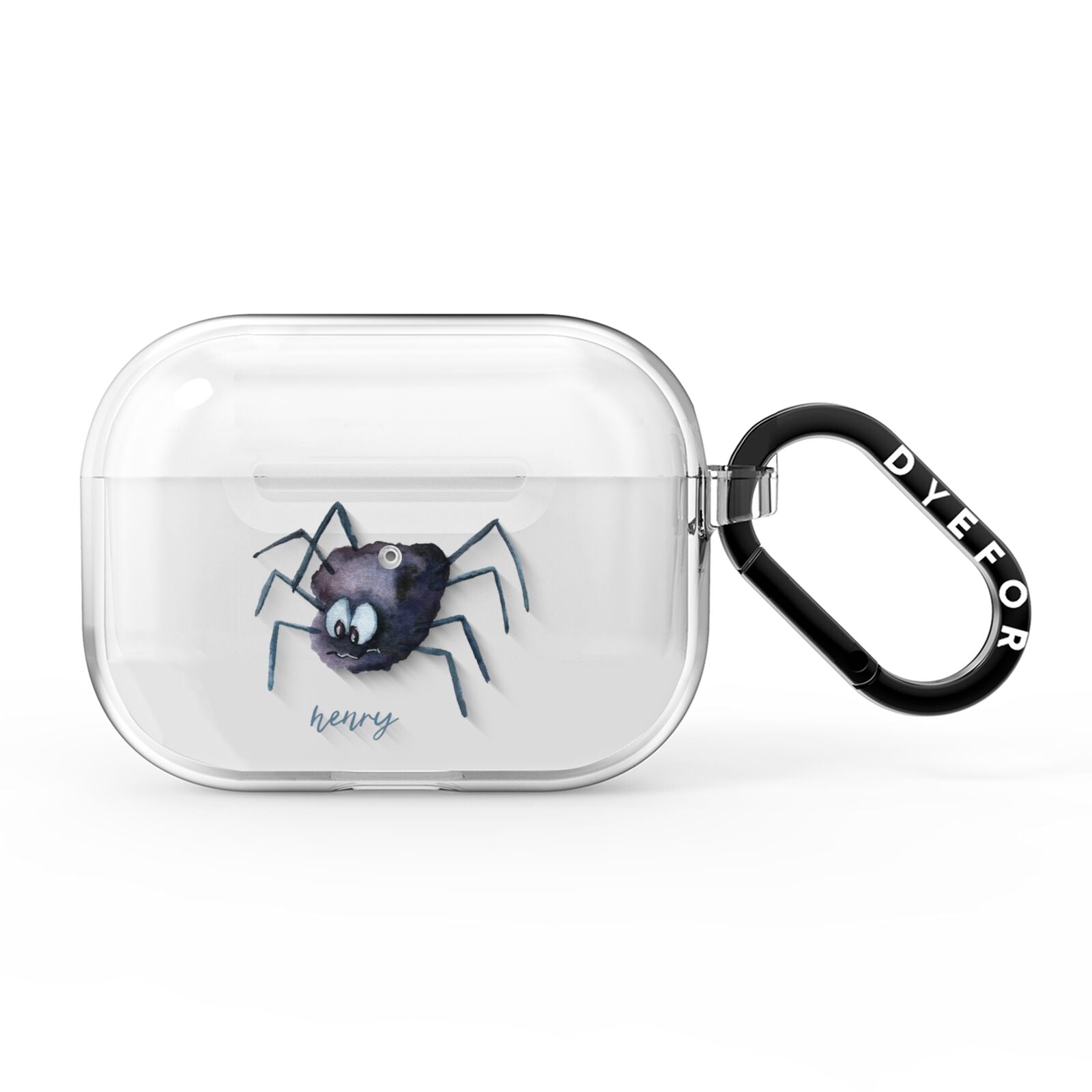 Scared Spider Personalised AirPods Pro Clear Case