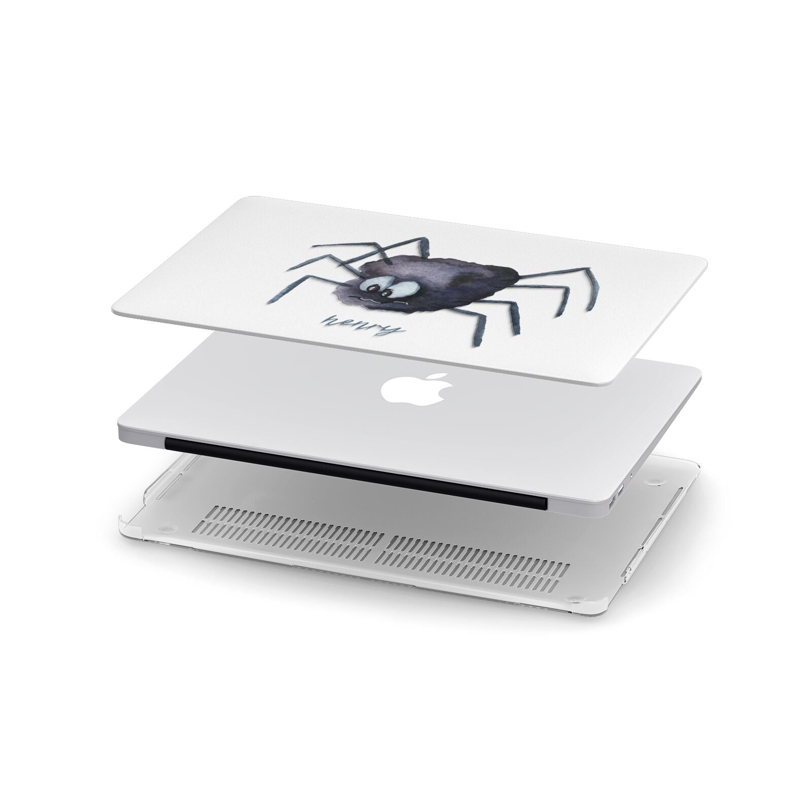 Scared Spider Personalised Apple MacBook Case in Detail