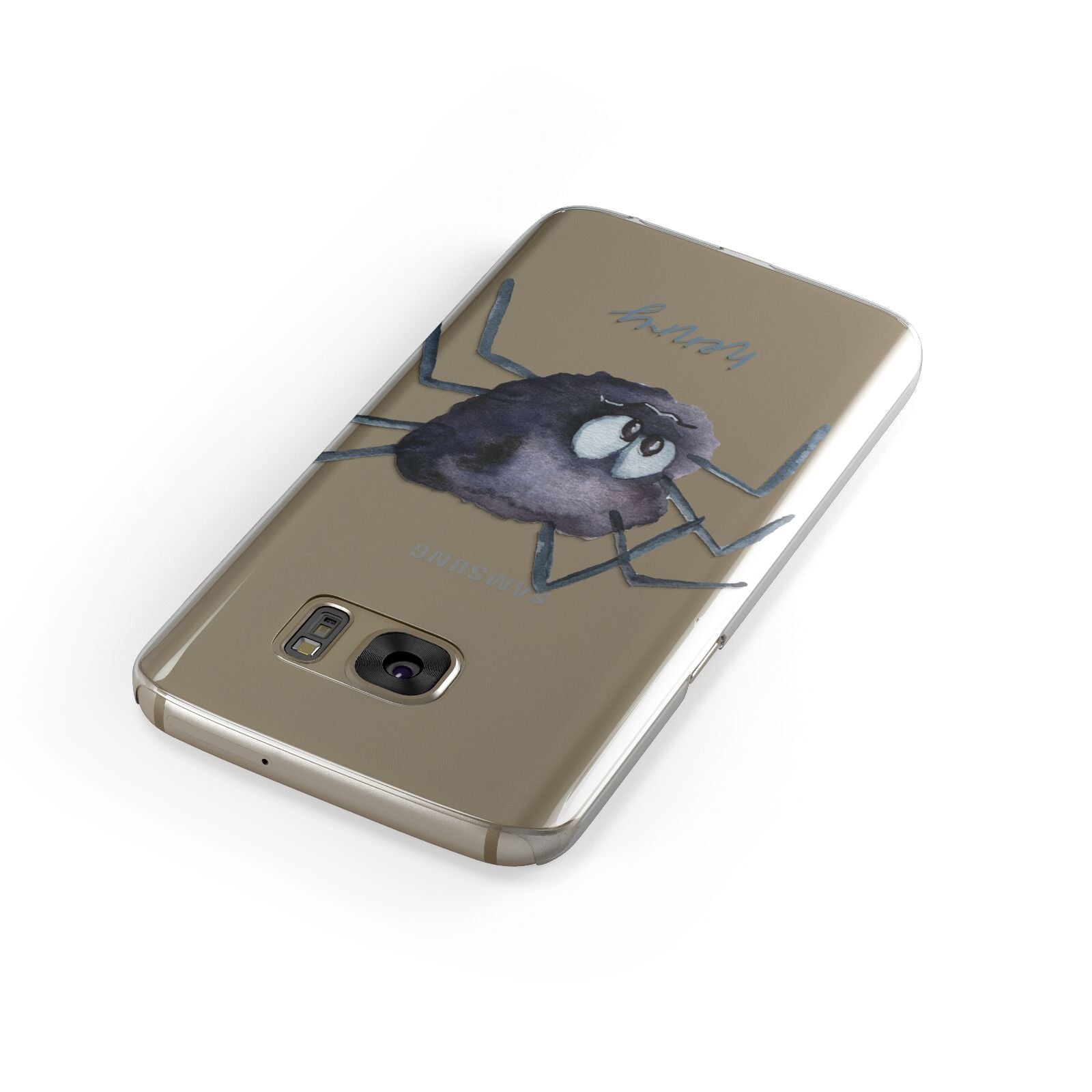 Scared Spider Personalised Samsung Galaxy Case Front Close Up