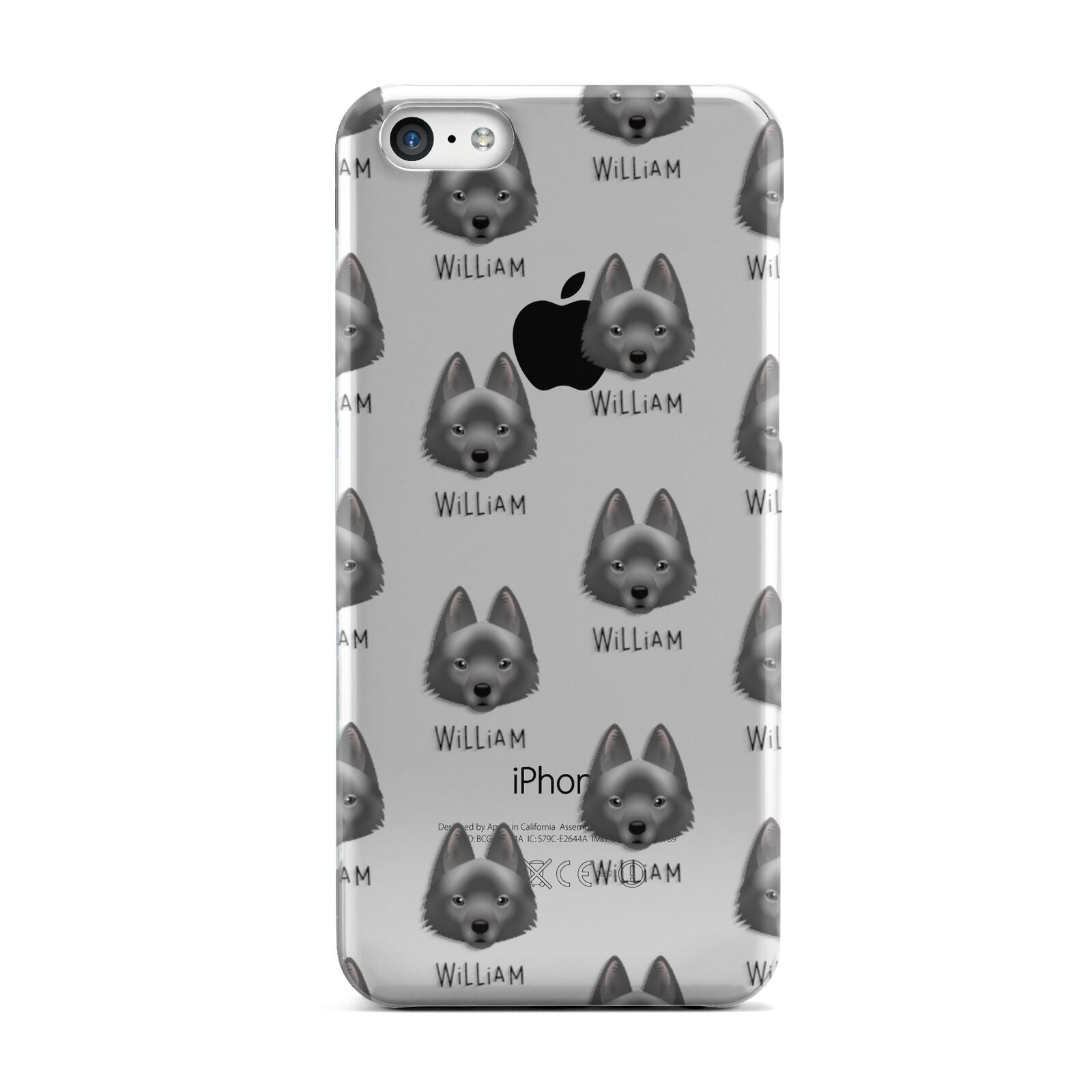 Schipperke Icon with Name Apple iPhone 5c Case
