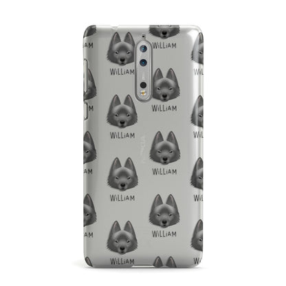 Schipperke Icon with Name Nokia Case