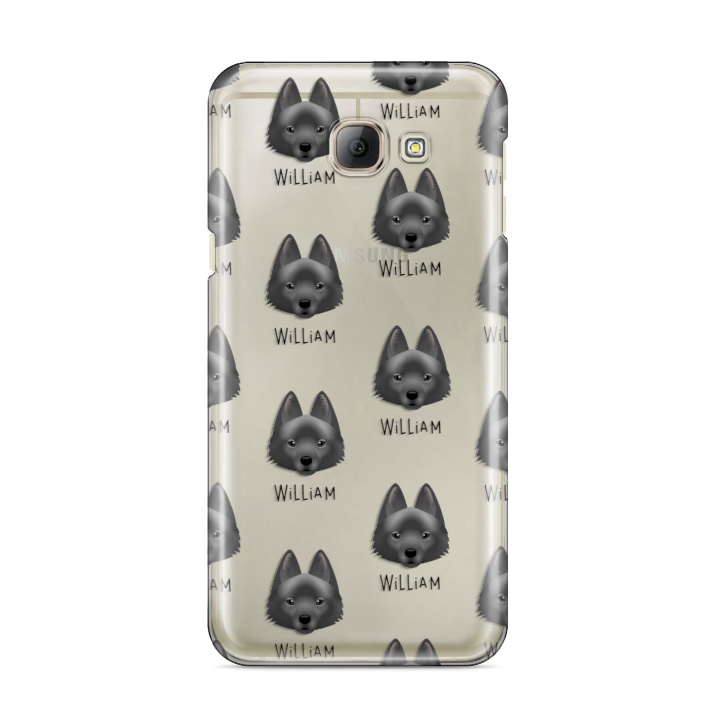 Schipperke Icon with Name Samsung Galaxy A8 2016 Case