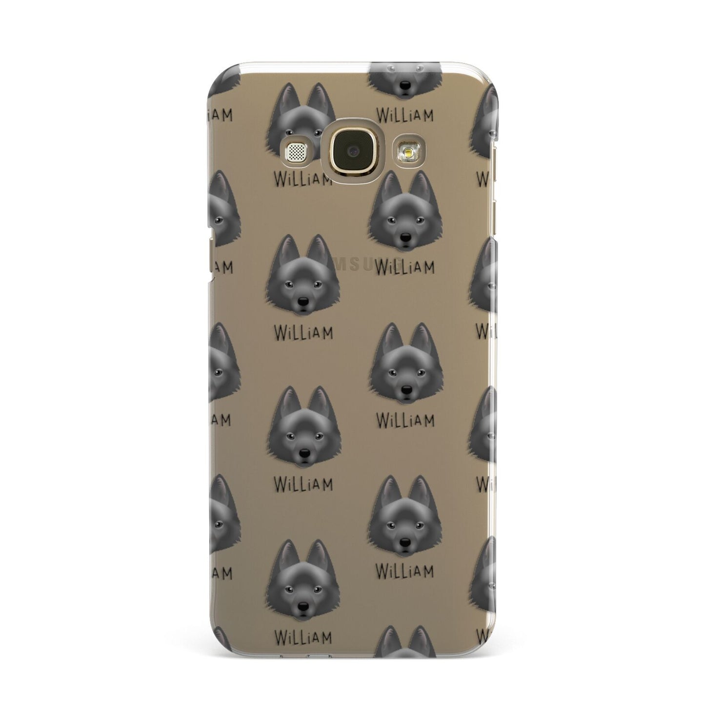 Schipperke Icon with Name Samsung Galaxy A8 Case