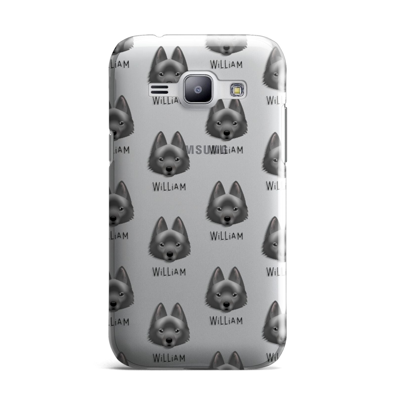 Schipperke Icon with Name Samsung Galaxy J1 2015 Case