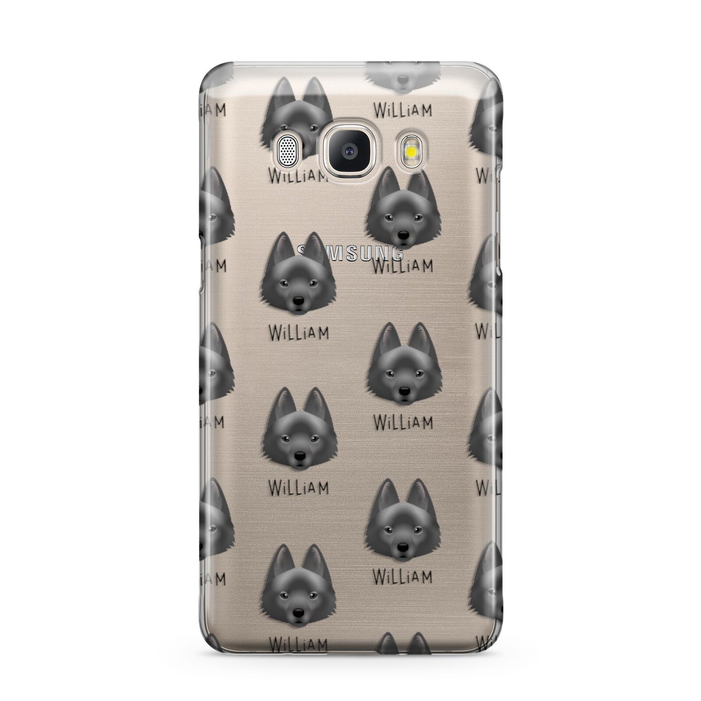 Schipperke Icon with Name Samsung Galaxy J5 2016 Case