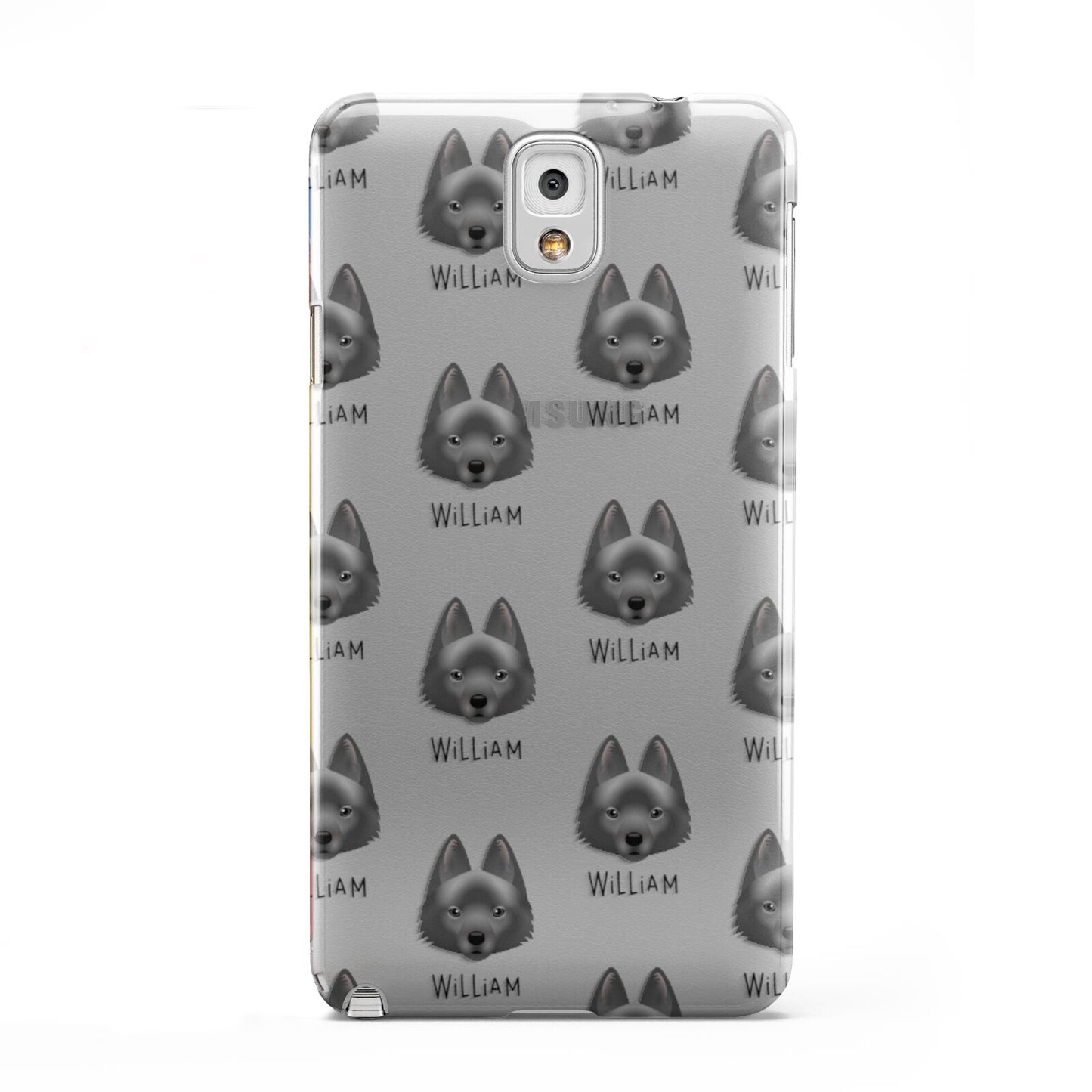 Schipperke Icon with Name Samsung Galaxy Note 3 Case