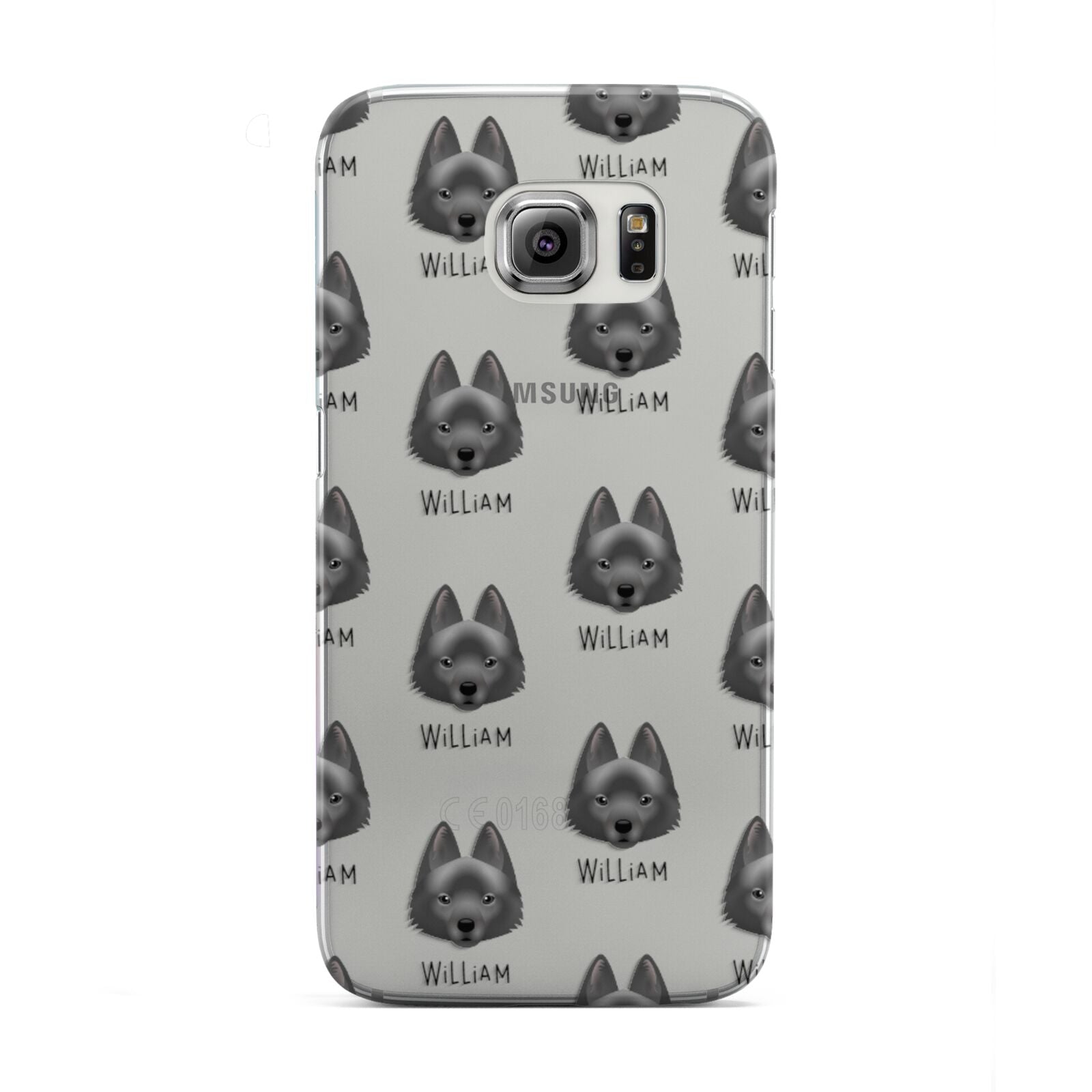 Schipperke Icon with Name Samsung Galaxy S6 Edge Case