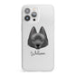 Schipperke Personalised iPhone 13 Pro Max Clear Bumper Case