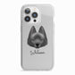 Schipperke Personalised iPhone 13 Pro TPU Impact Case with White Edges
