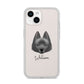 Schipperke Personalised iPhone 14 Clear Tough Case Starlight