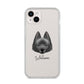 Schipperke Personalised iPhone 14 Plus Clear Tough Case Starlight