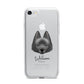 Schipperke Personalised iPhone 7 Bumper Case on Silver iPhone