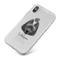 Schipperke Personalised iPhone X Bumper Case on Silver iPhone